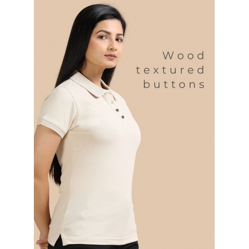 Womens Sand beige Collar