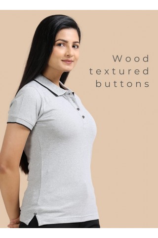 Womens Grey Collar