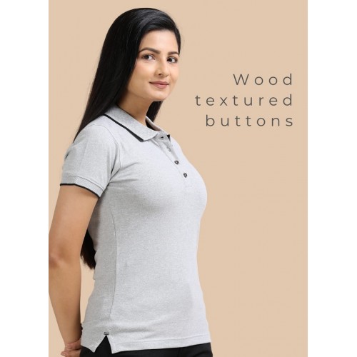 Womens Grey Collar
