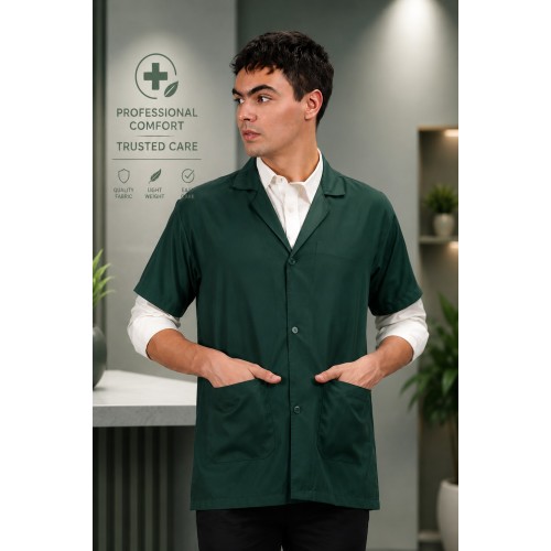 Lab Coat - Bottle green