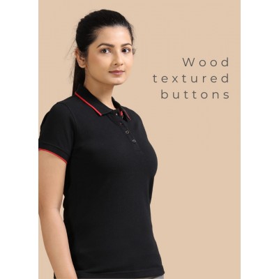 Womens Classic Black Collar